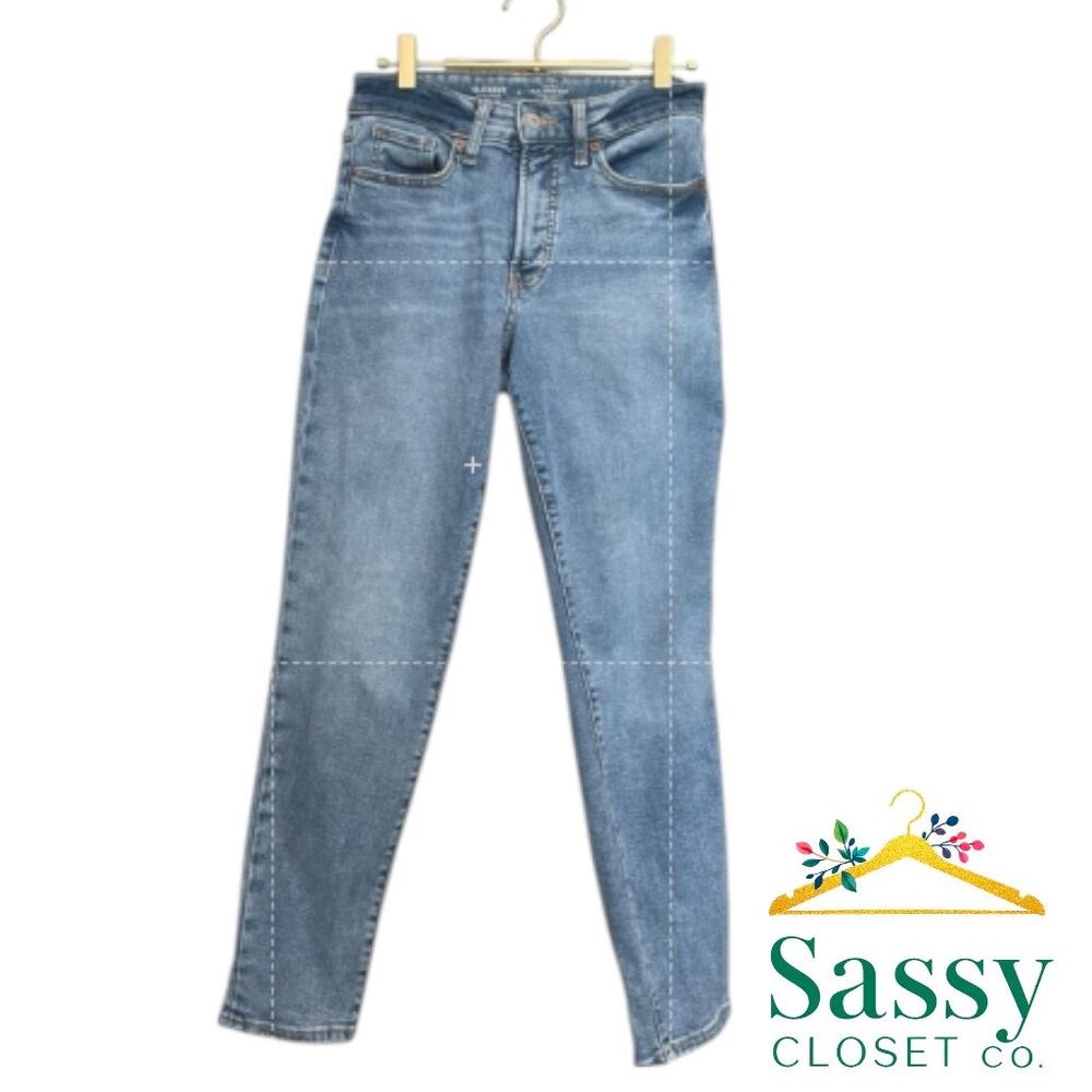 ✨ OLD NAVY O.G. Straight High Rise Jeans 4 Medium Wash 👖